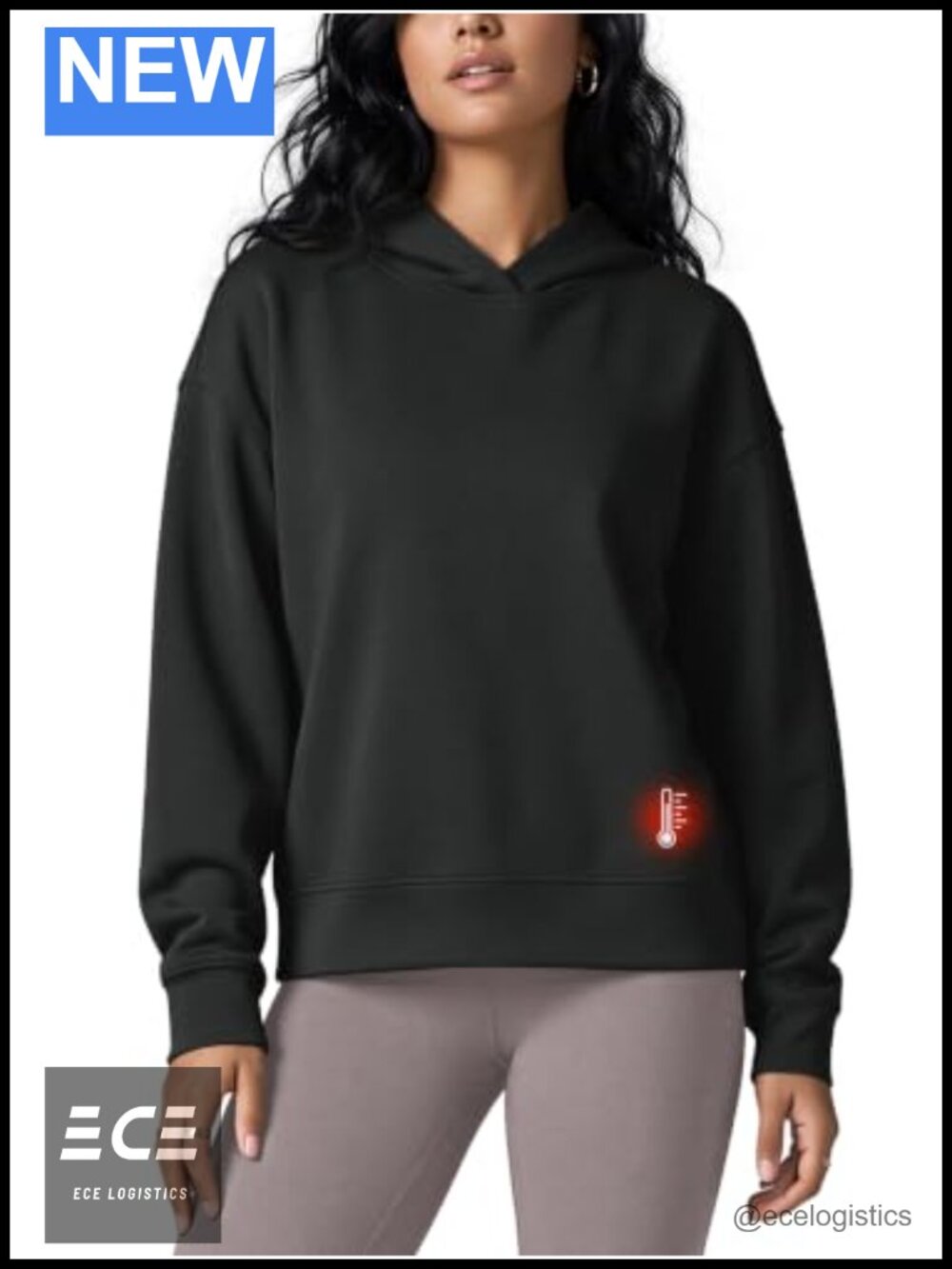 Modal Soft Fleece Lined Hoodie Womens Long Sleeve Relaxed Fit Pullover